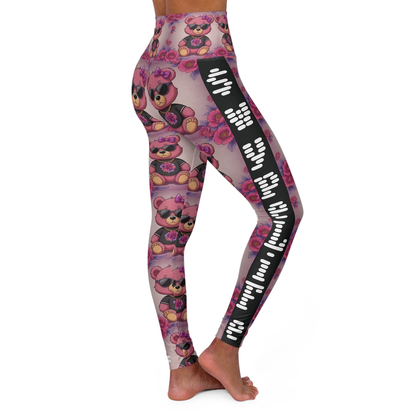 Teddy Chain White Logo Leggings