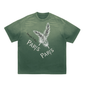 Vintage Washed Tiger Stripes Dyed Gradient T-Shirt - 250 GSM