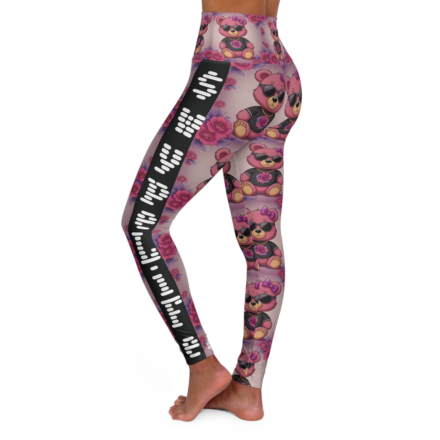 Teddy Chain White Logo Leggings
