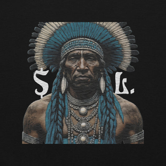 Big Chief Unisex Hoodie, Front Embroidery
